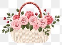 PNG Flower rose bag handbag. 