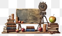 PNG Blackboard education apple fruit. AI generated Image by rawpixel.