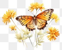 PNG Butterfly flower insect animal. 