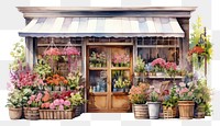 PNG Flower outdoors plant shop. AI generated Image by rawpixel.
