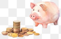 PNG Coin pig mammal money. AI generated Image by rawpixel.