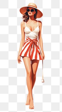 PNG Swimwear fashion summer dress. AI generated Image by rawpixel.
