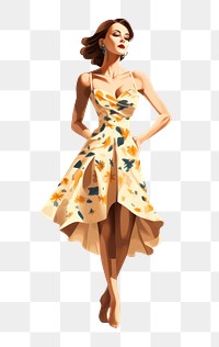 PNG Fashion summer dress adult. AI generated Image by rawpixel.