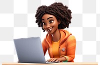 PNG Laptop computer smiling adult. 