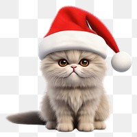 PNG Christmas mammal animal kitten. 