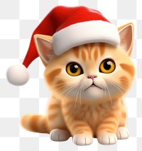 PNG Christmas mammal animal kitten. 