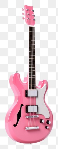 PNG Guitar pink white background electric guitar. 