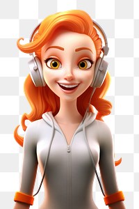 PNG Portrait cartoon women adult. AI generated Image by rawpixel.