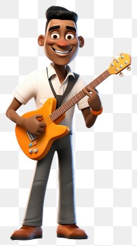 PNG Guitar musician transparent background performance. 