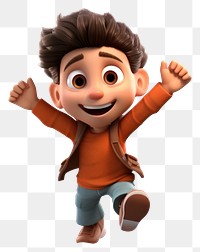 PNG Cartoon toy happiness portrait. 