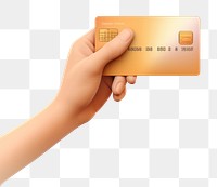 PNG Holding hand transparent background credit card. 