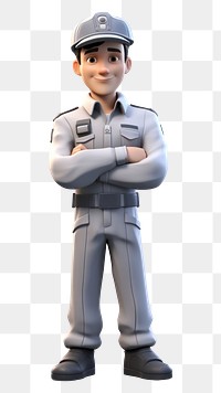 PNG Uniform cartoon male white background. AI generated Image by rawpixel.