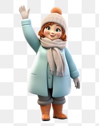 PNG Figurine cartoon winter adult. 