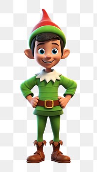 PNG Cartoon toy elf white background. AI generated Image by rawpixel.