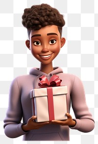 PNG Portrait cartoon gift  