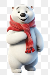 PNG Bear cartoon mammal white. AI generated Image by rawpixel.