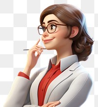 PNG Smiling cartoon adult woman. AI generated Image by rawpixel.