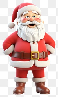 PNG Figurine cartoon transparent background santa claus