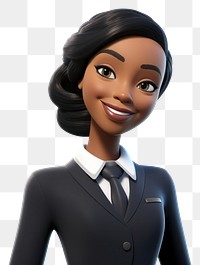 PNG Cartoon female adult black. 