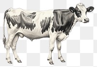 PNG Cow livestock cattle mammal transparent background