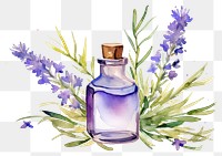 PNG Lavender perfume flower bottle. 