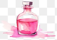 PNG Perfume bottle glass pink. AI generated Image by rawpixel.