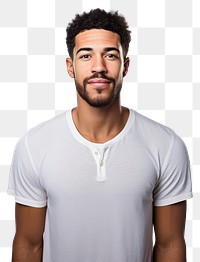 PNG Portrait t-shirt adult white. AI generated Image by rawpixel.