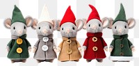 PNG Christmas mouse doll toy. AI generated Image by rawpixel.