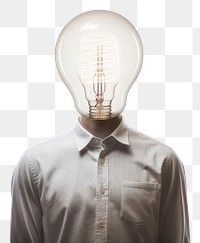 PNG Light lightbulb adult human. AI generated Image by rawpixel.