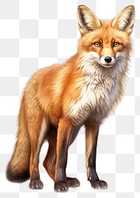 PNG Fox wildlife mammal animal. AI generated Image by rawpixel.
