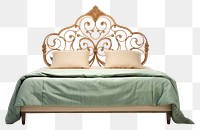 PNG Bed furniture bedroom transparent background