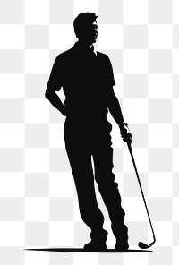 PNG Silhouette standing black white. AI generated Image by rawpixel.