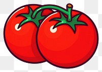 PNG Tomato vegetable cartoon plant. 