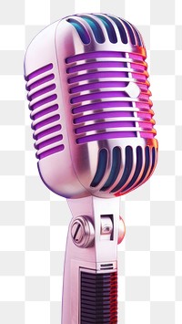 PNG Microphone purple pink performance