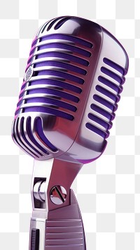 PNG Microphone purple pink performance. 