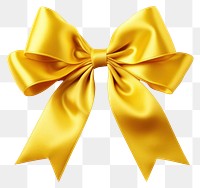 PNG Yellow bow white background celebration. AI generated Image by rawpixel.