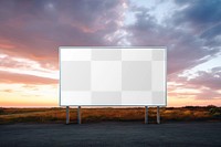 Advertising billboard sign png transparent mockup