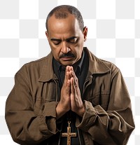 PNG Praying adult hand man. 