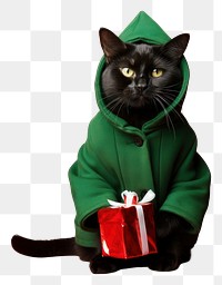 PNG Sweatshirt christmas portrait animal transparent background