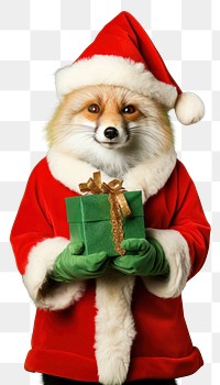 PNG Christmas portrait mammal animal transparent background