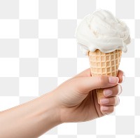 PNG Dessert holding cream food transparent background