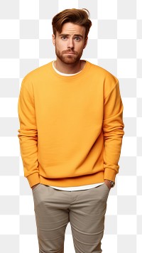 PNG Sweatshirt portrait sweater looking. AI generated Image by rawpixel.