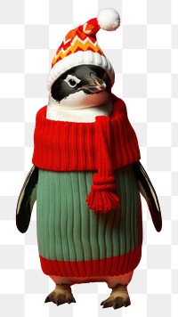 PNG Penguin portrait costume animal transparent background