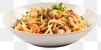 PNG Seafood spaghetti linguine noodle transparent background