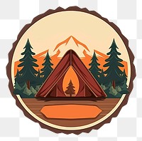 PNG Badge logo circle forest transparent background