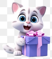 PNG Surprise cartoon mammal cute. AI generated Image by rawpixel.
