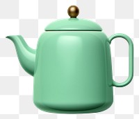 PNG Teapot green transparent background refreshment. AI generated Image by rawpixel.