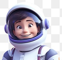 PNG Astronaut smiling cartoon blue. 