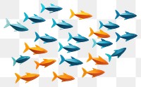 PNG Fish art transparent background arrangement. AI generated Image by rawpixel.