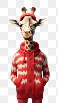 PNG Giraffe sweater mammal animal. 